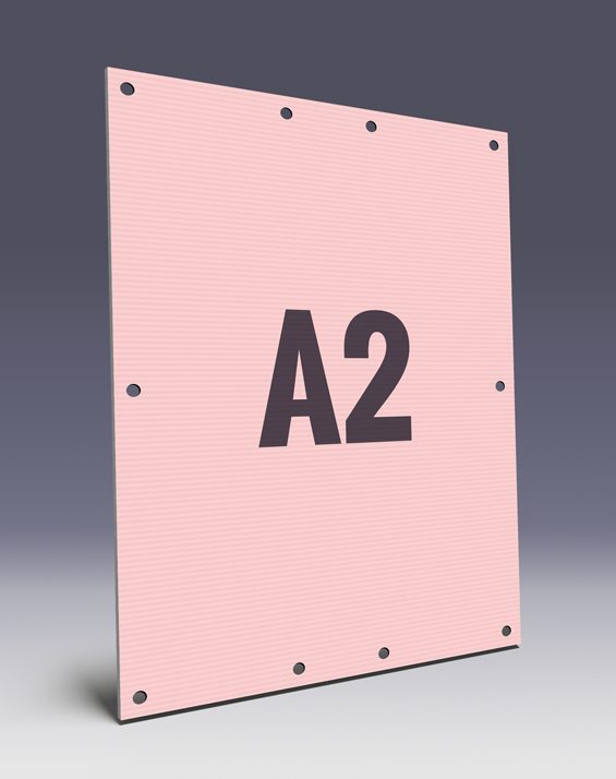 Hohlkammerplakate im A2 Format für den Wahlkampf - Kunststoffwahlplakate im Wahlplakatshop